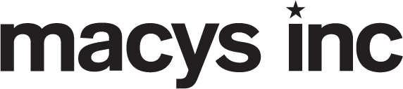Macys Inc logo in Black Ink 3